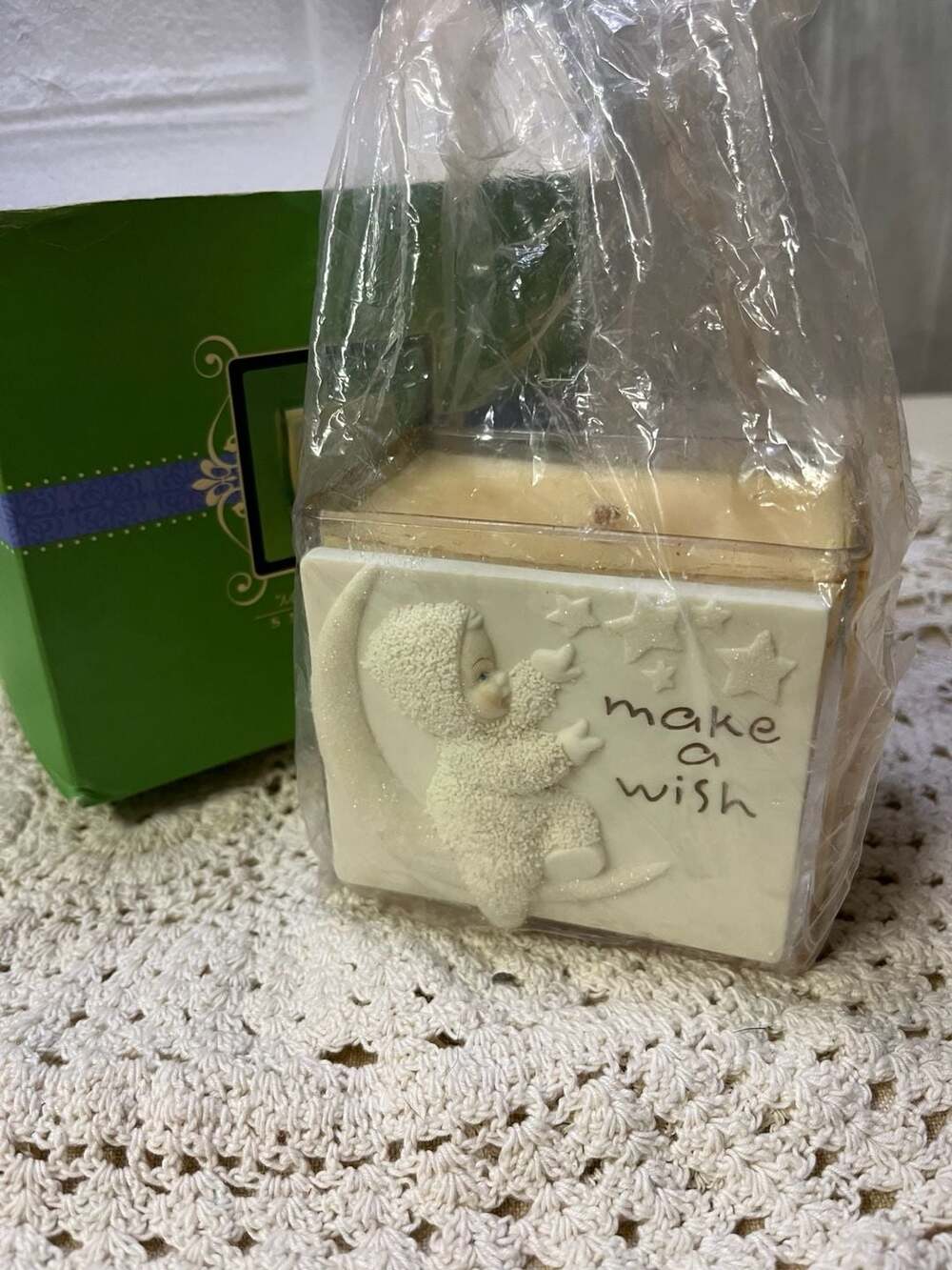 Department 56 Snowbabies Make A Wish Candle